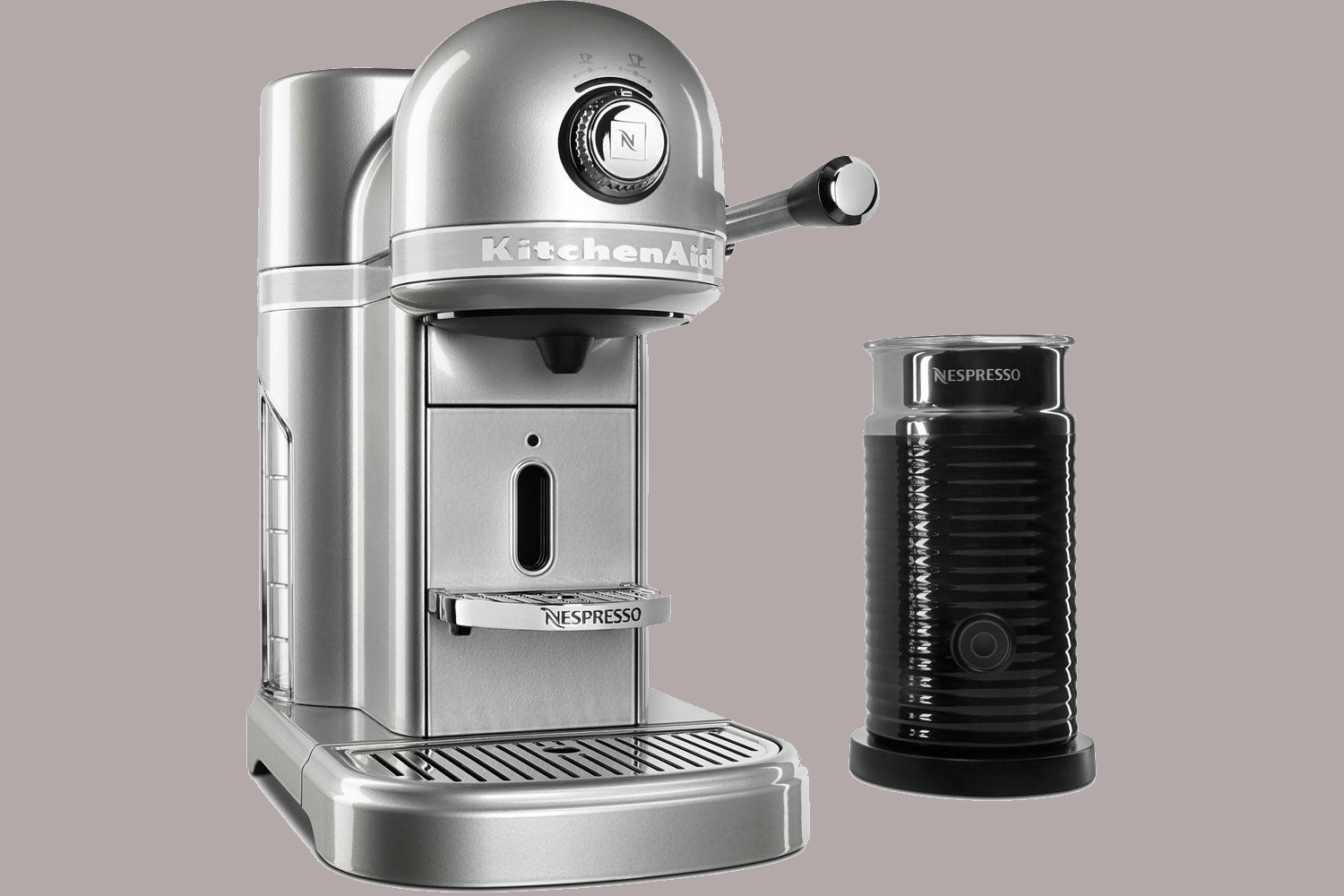 KitchenAid KES0504SR Nespresso Espresso Maker/Coffee Maker/Milk Frother  Sugar pearl silver KES0504SR - Best Buy