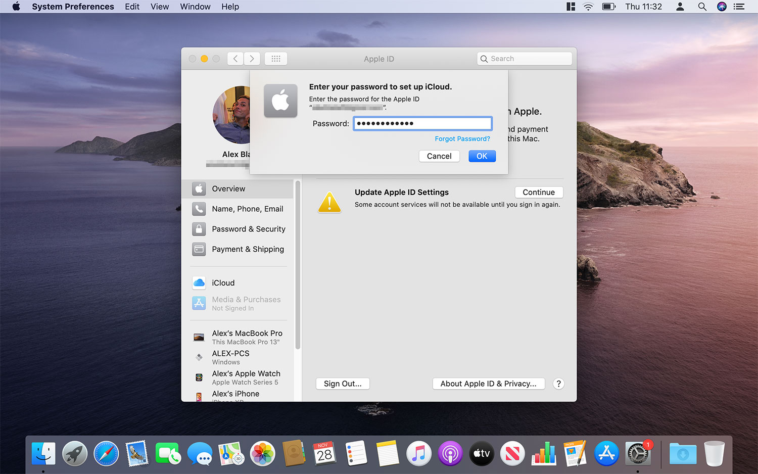 How to fix the “Update Apple ID Settings” bug in MacOS Catalina