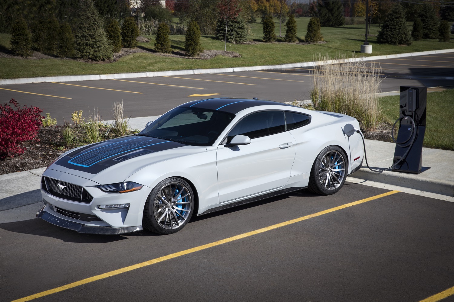 Mustang electric sports deals car