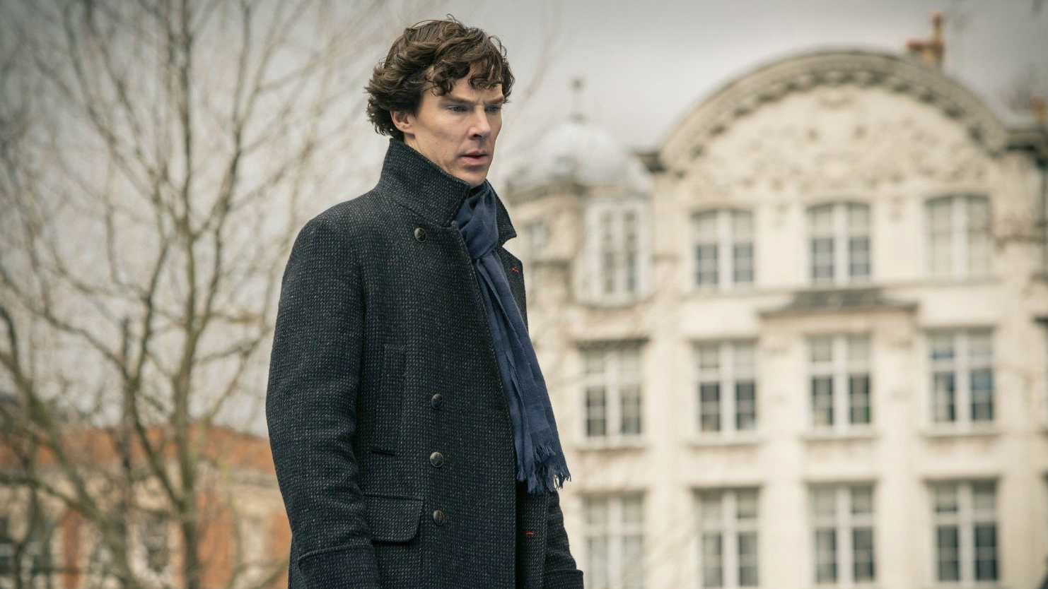 Benedict Cumberbatch as Sherlock Holmes in BBC's Sherlock.