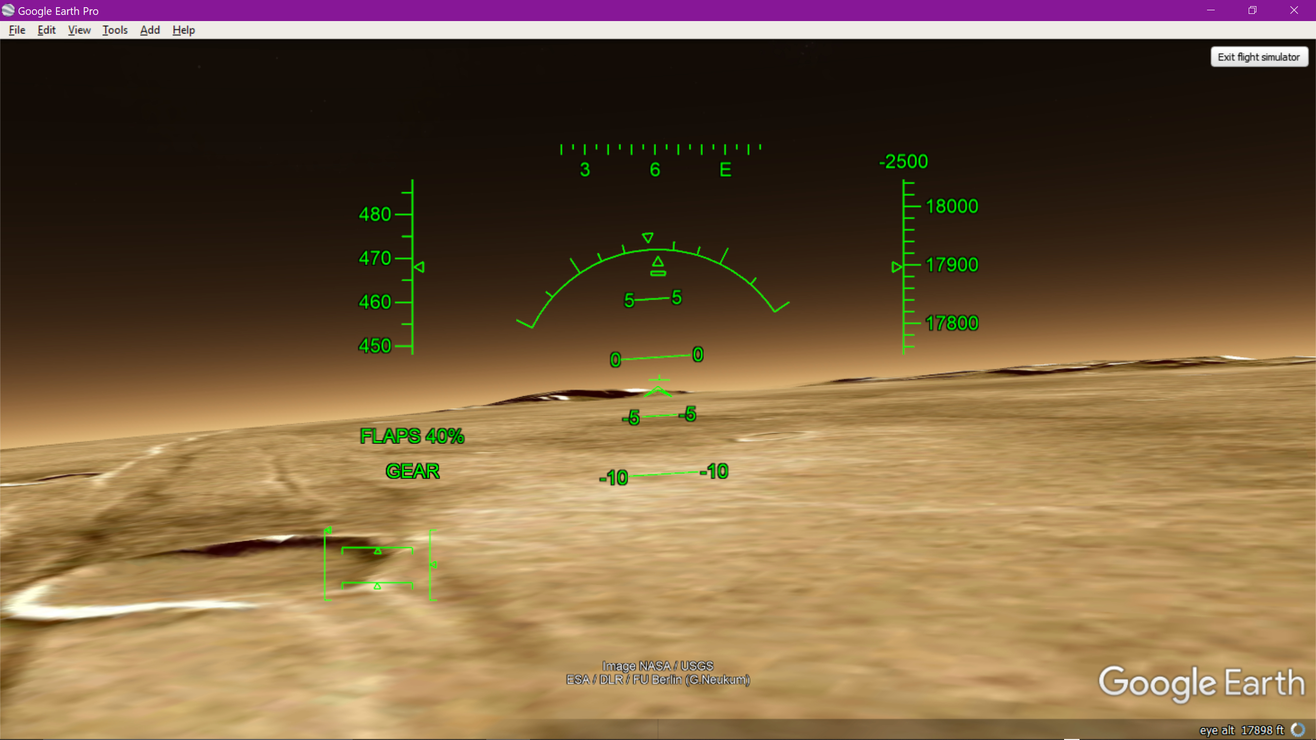 using google earth flight simulator mac