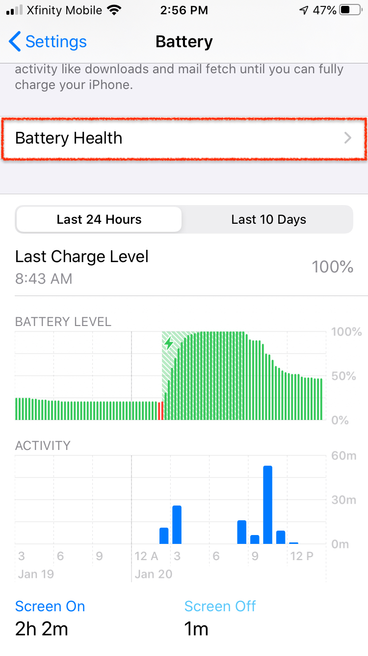 iphone battery statistics