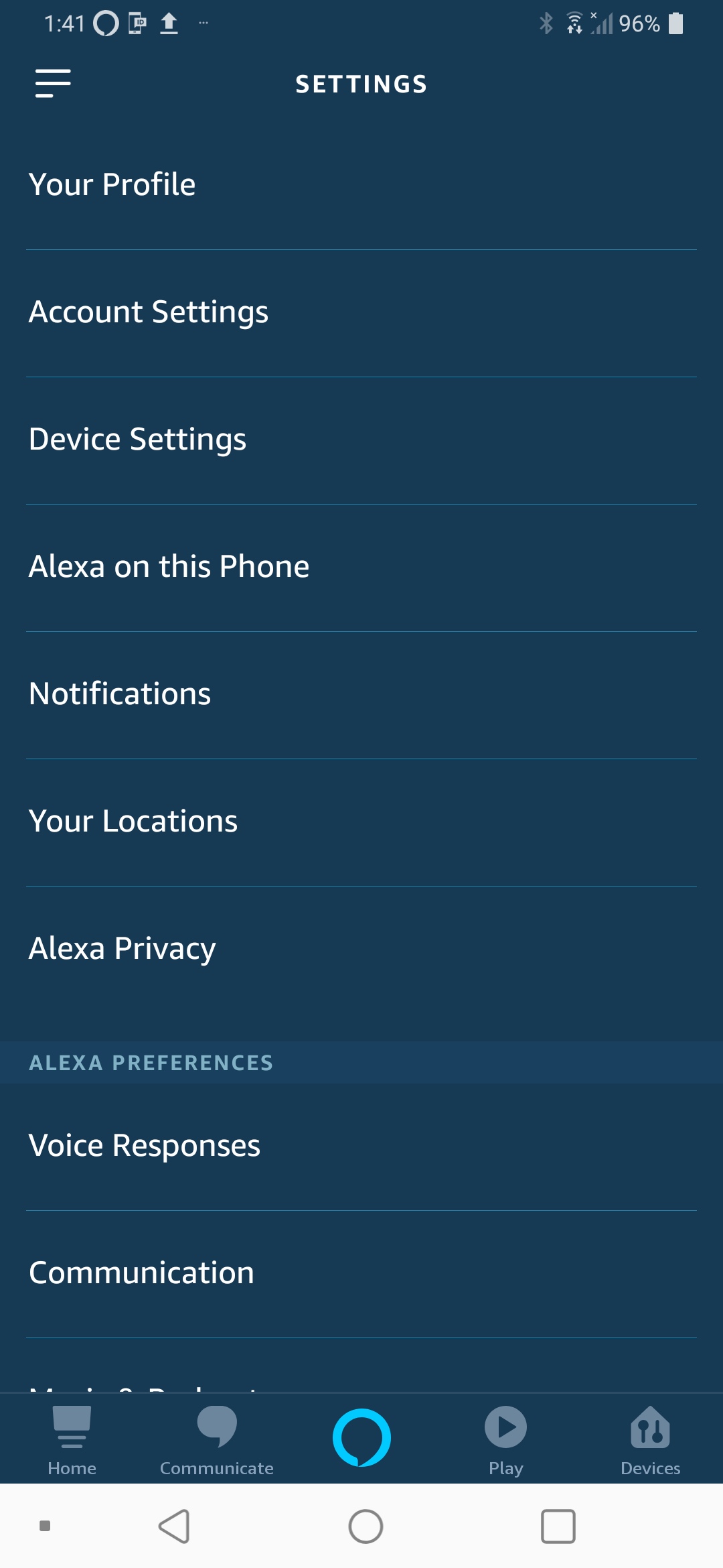 Play alexa on store phone