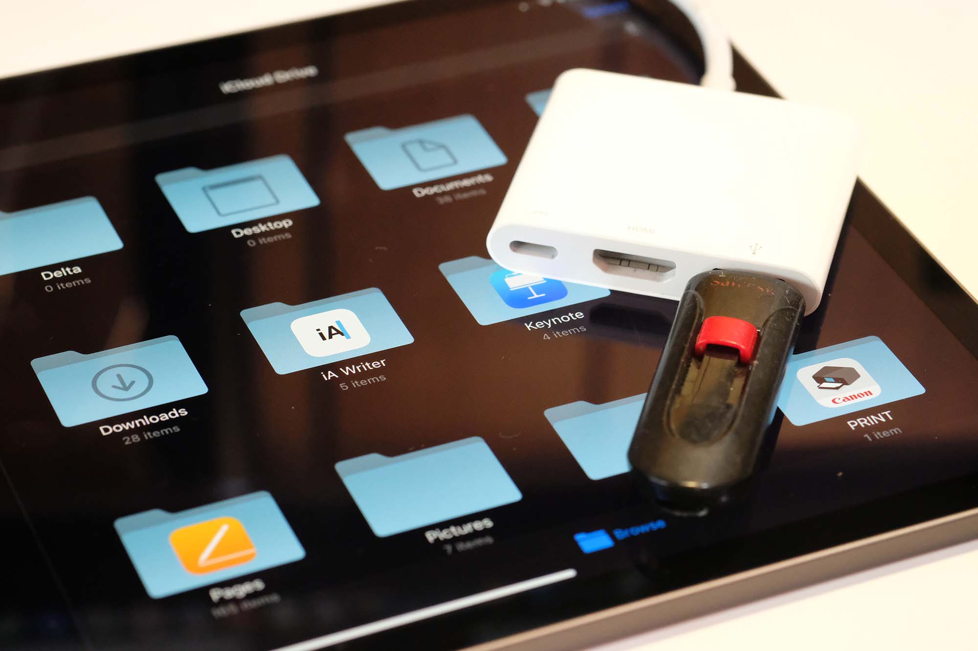 Câble USB OTG pour iPad Air 4, iPad Pro 11, Pro 12.9, Mini 6 - Adaptateur  On The Go