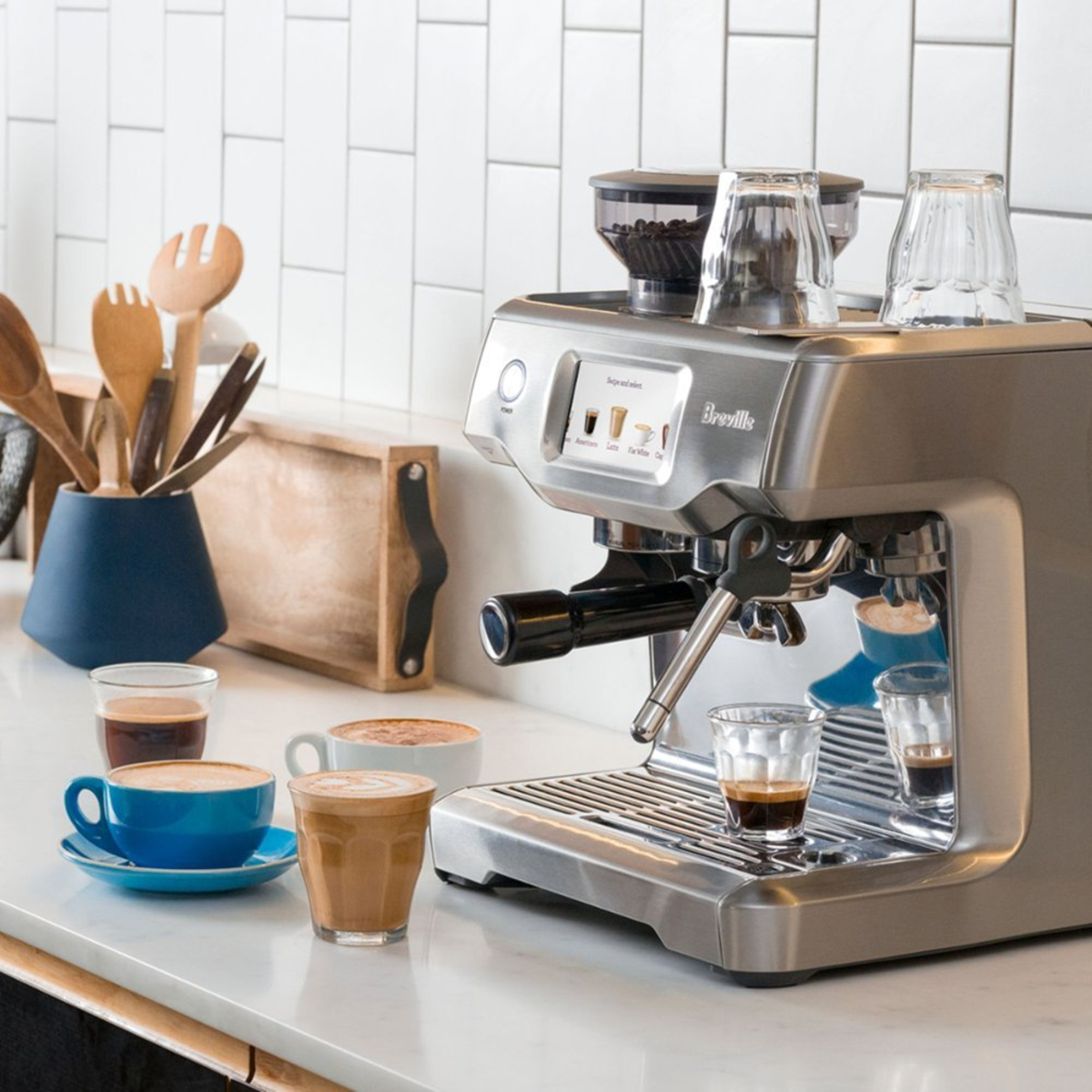 Автоматическая кофемашина для эспрессо Breville Barista Touch — нержавеющая сталь