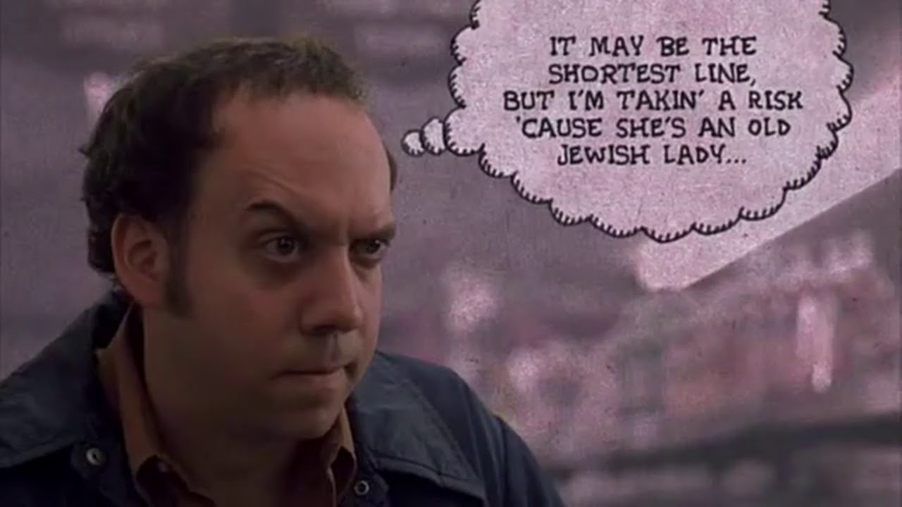 Paul Giamatti dans le rôle d'Harvey Pekar dans American Splendor.