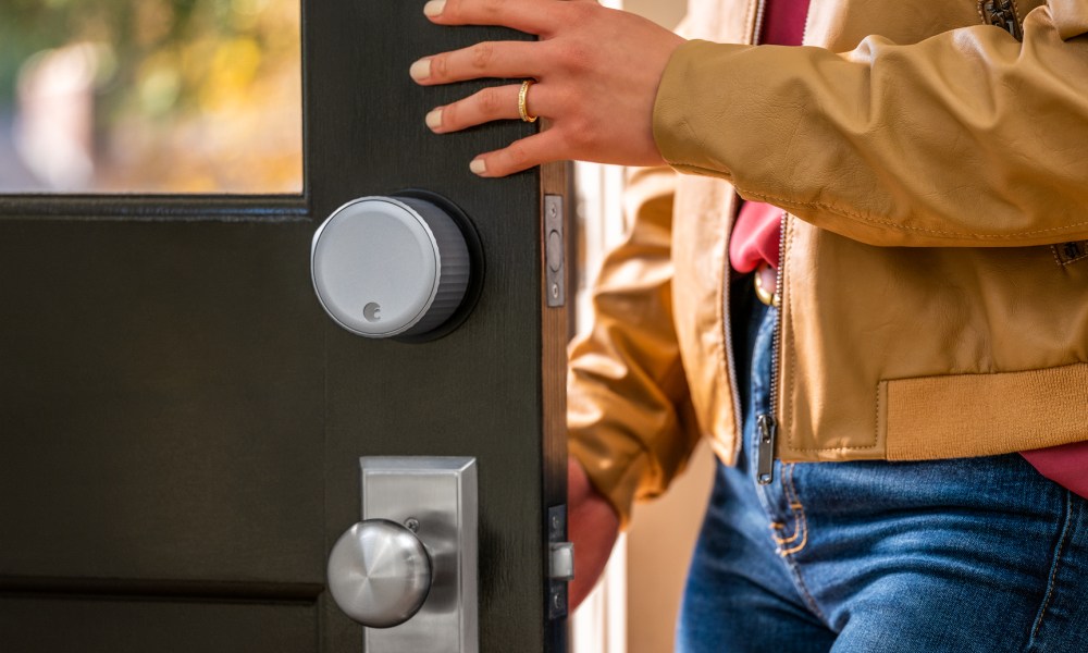 August Wi-Fi Smart Lock with open door