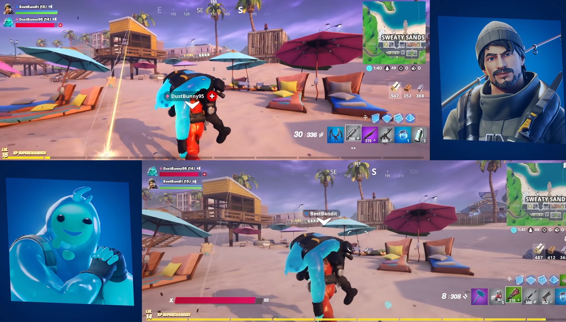 Split screen on sale for fortnite