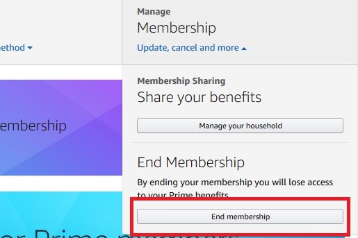 How to cancel your  Prime membership