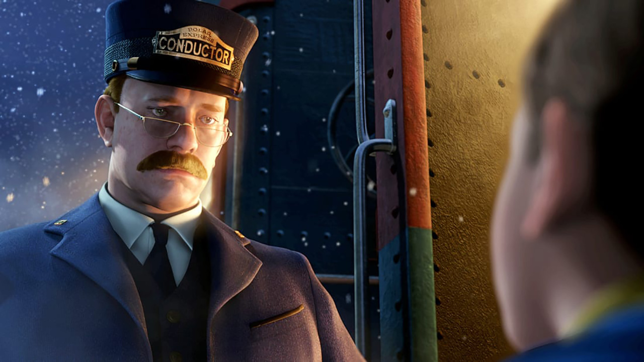 O maestro (Tom Hanks) em The Polar Express.