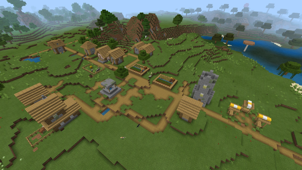 Classic Minecraft Area In My Survival World : r/Minecraft