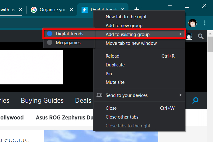 Organize your tabs with tab groups in Google Chrome