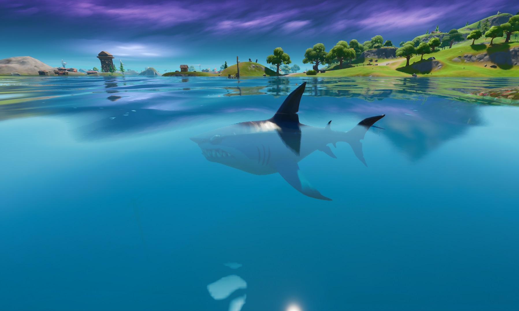 Ride the Loot Shark at Sweaty Sands with a Fishing Pole