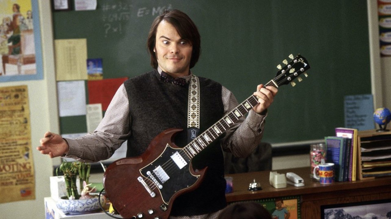 Jack Black na Escola de Rock.