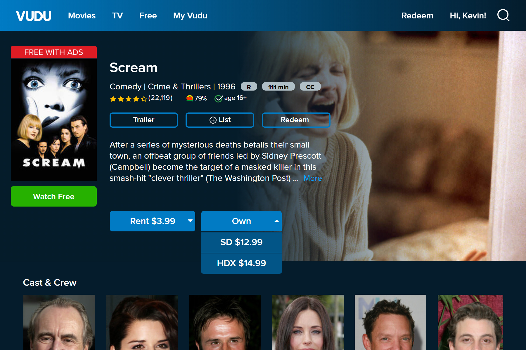 Vudu free online movies