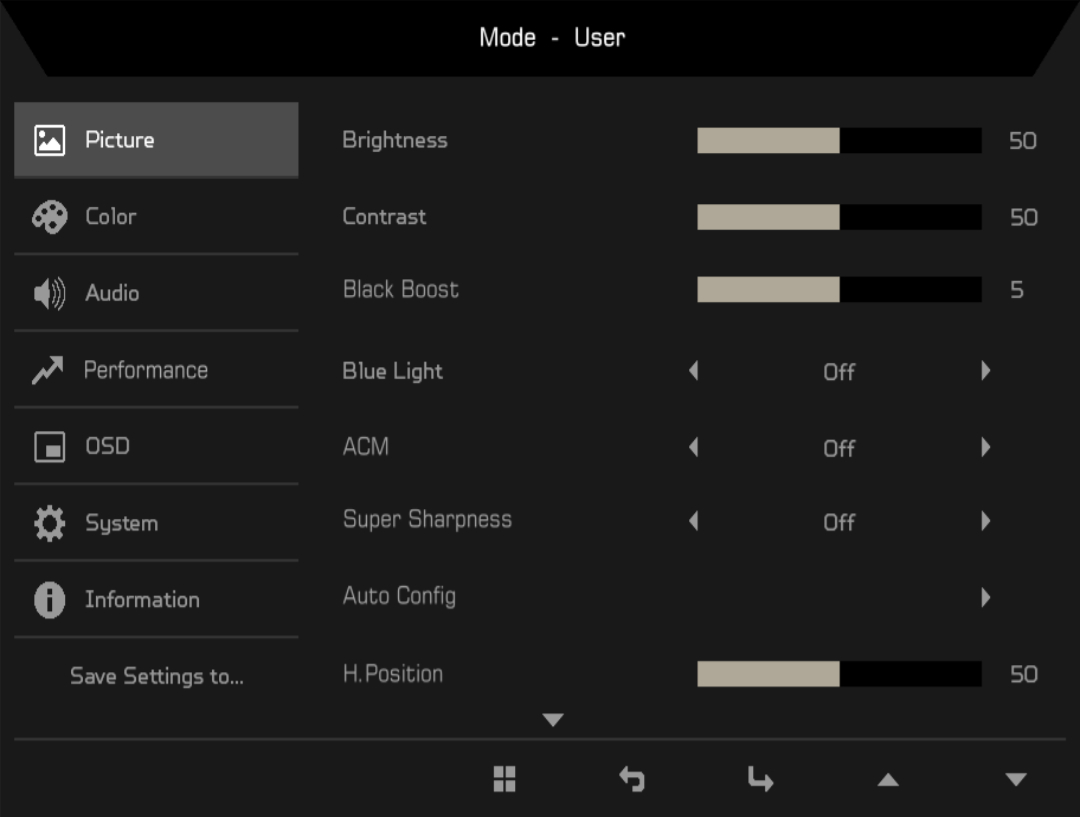 acer monitor blue light