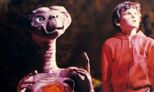 E.T. and Elliot in E.T.: The Extra-Terrestrial.