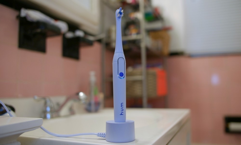 Hum by Colgate Smart Toothbrush on ledge