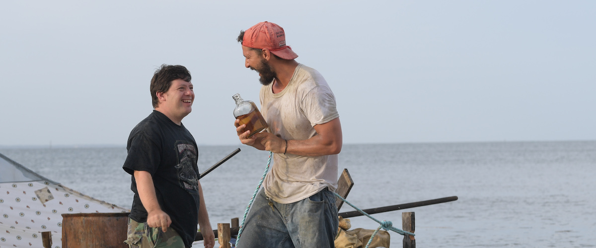 Zack Gottsagen and Shia LaBeouf in The Peanut Butter Falcon