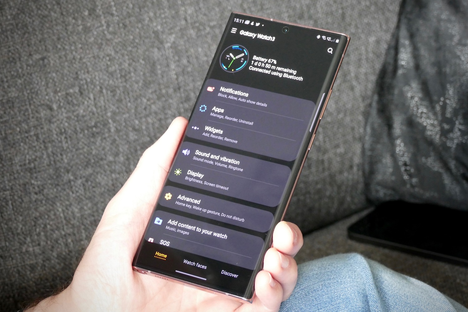 Galaxy watch 3 online widgets