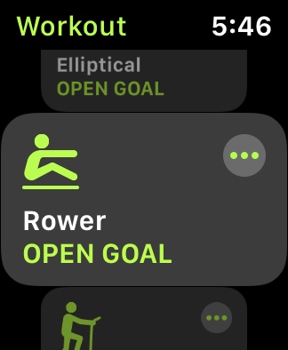 Rowing workout apple online watch