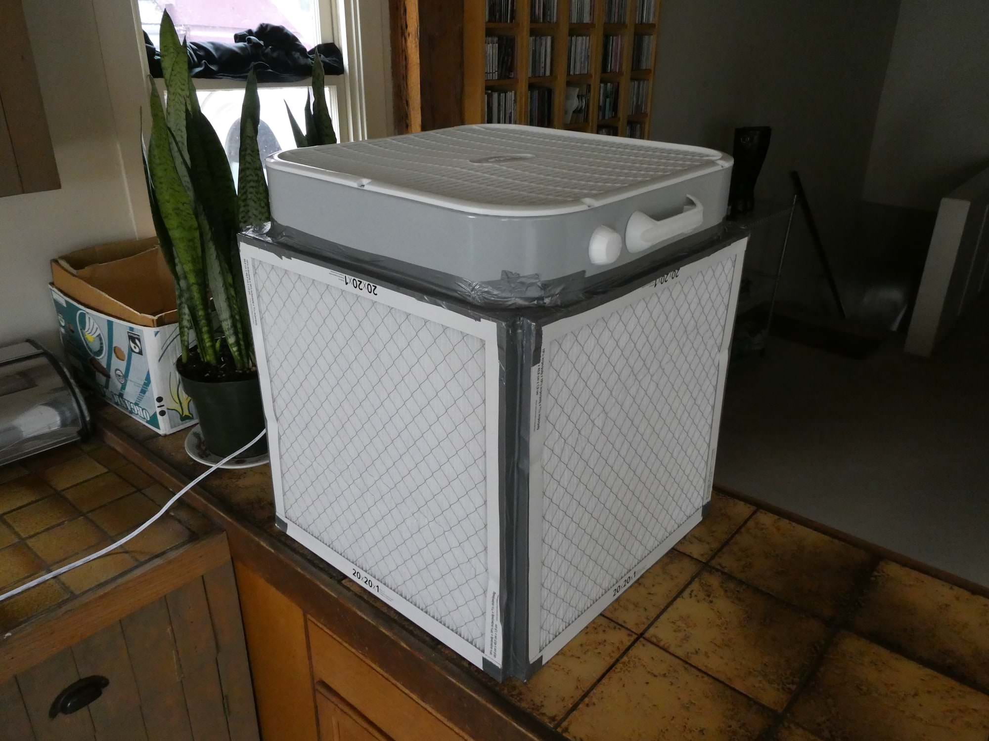 Make your own air shop purifier box fan