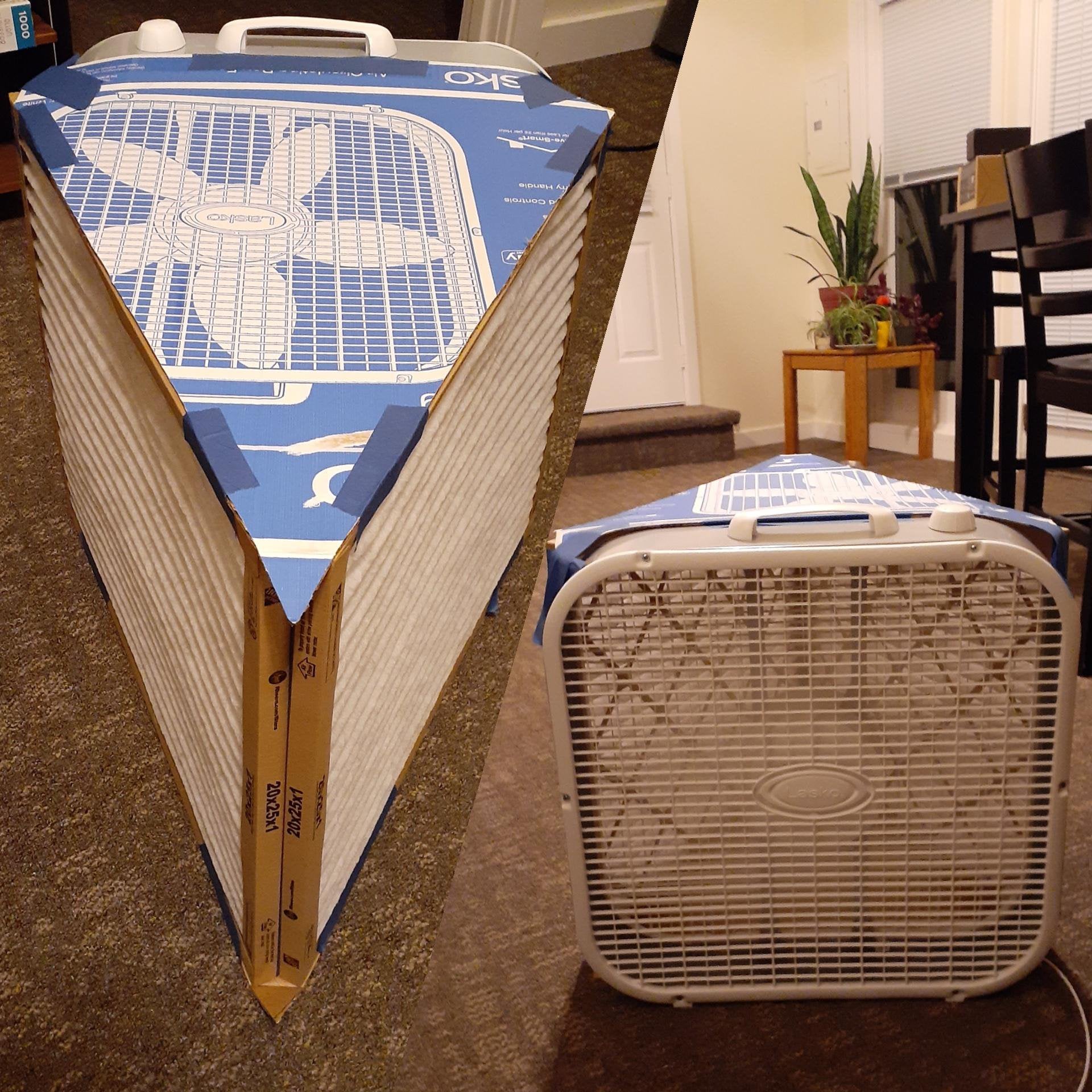 Box fan deals air purifier diy