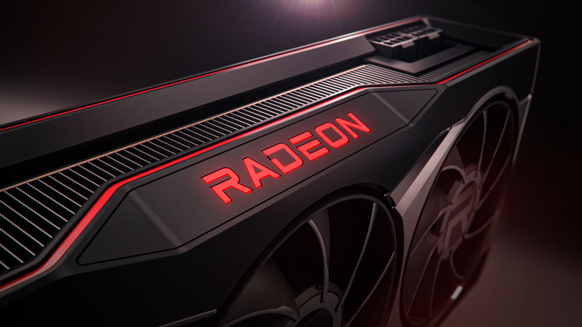 Nahaufnahme der AMD Radeon RX 6000.