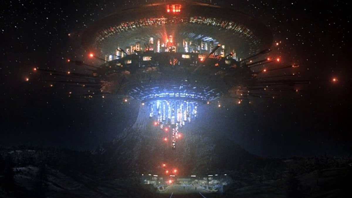 A scene from Close Encounters of the Third Kind