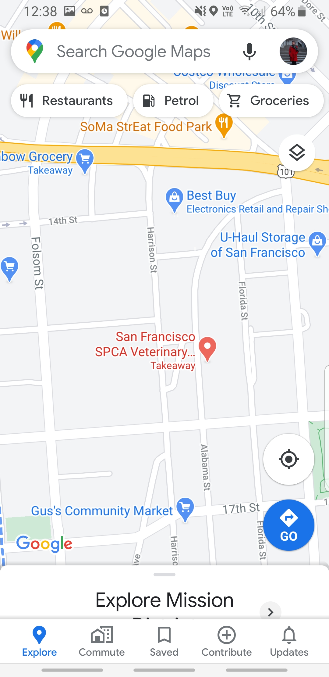 drop a pin in google maps