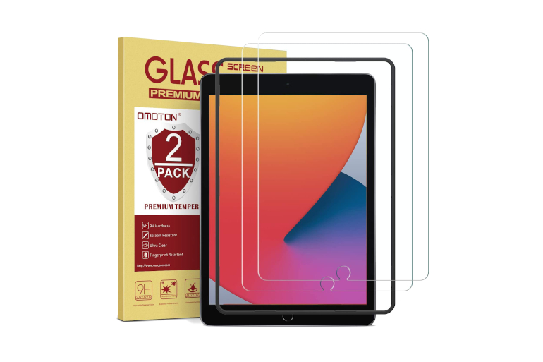  apiker 2 Pack Screen Protector for iPad 9th 8th 7th Generation  10.2 Inch, Tempered Glass for iPad 9 8 7 (2021/2020/2019) : Electronics