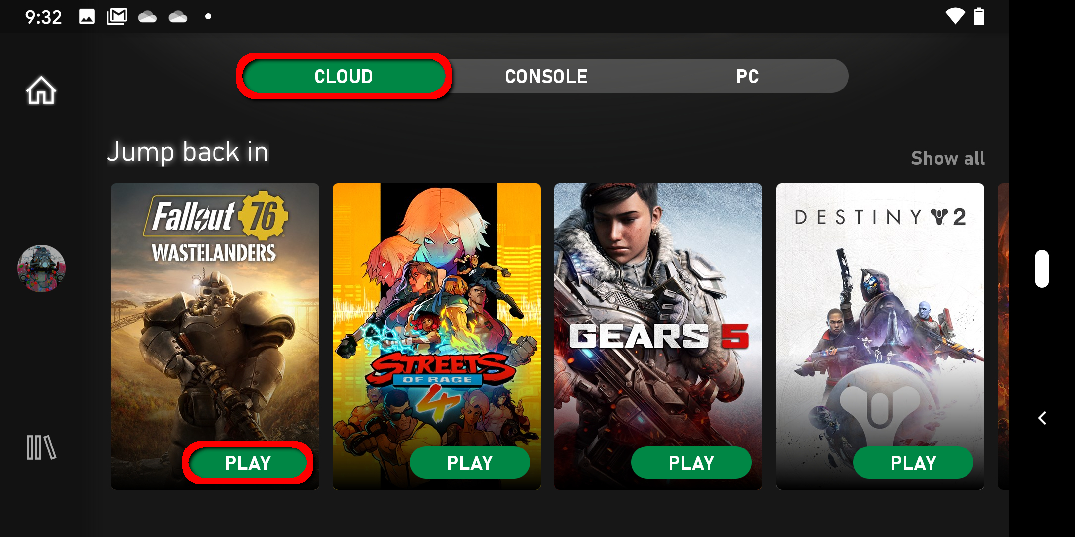 Xbox One and Series X/S can now stream games with Xbox Cloud Gaming