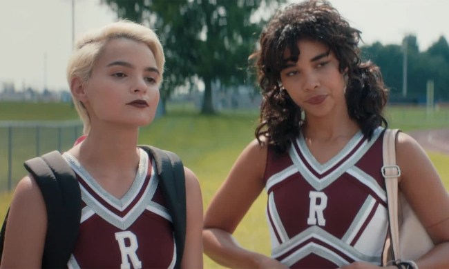 Brianna Hildebrand and Alexandra Shipp in Tragedy Girls.