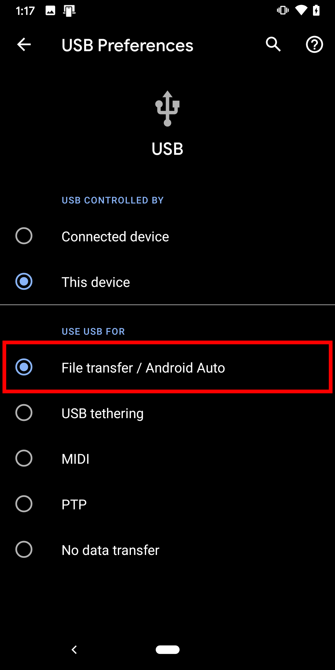 android file transfer windows xp usb