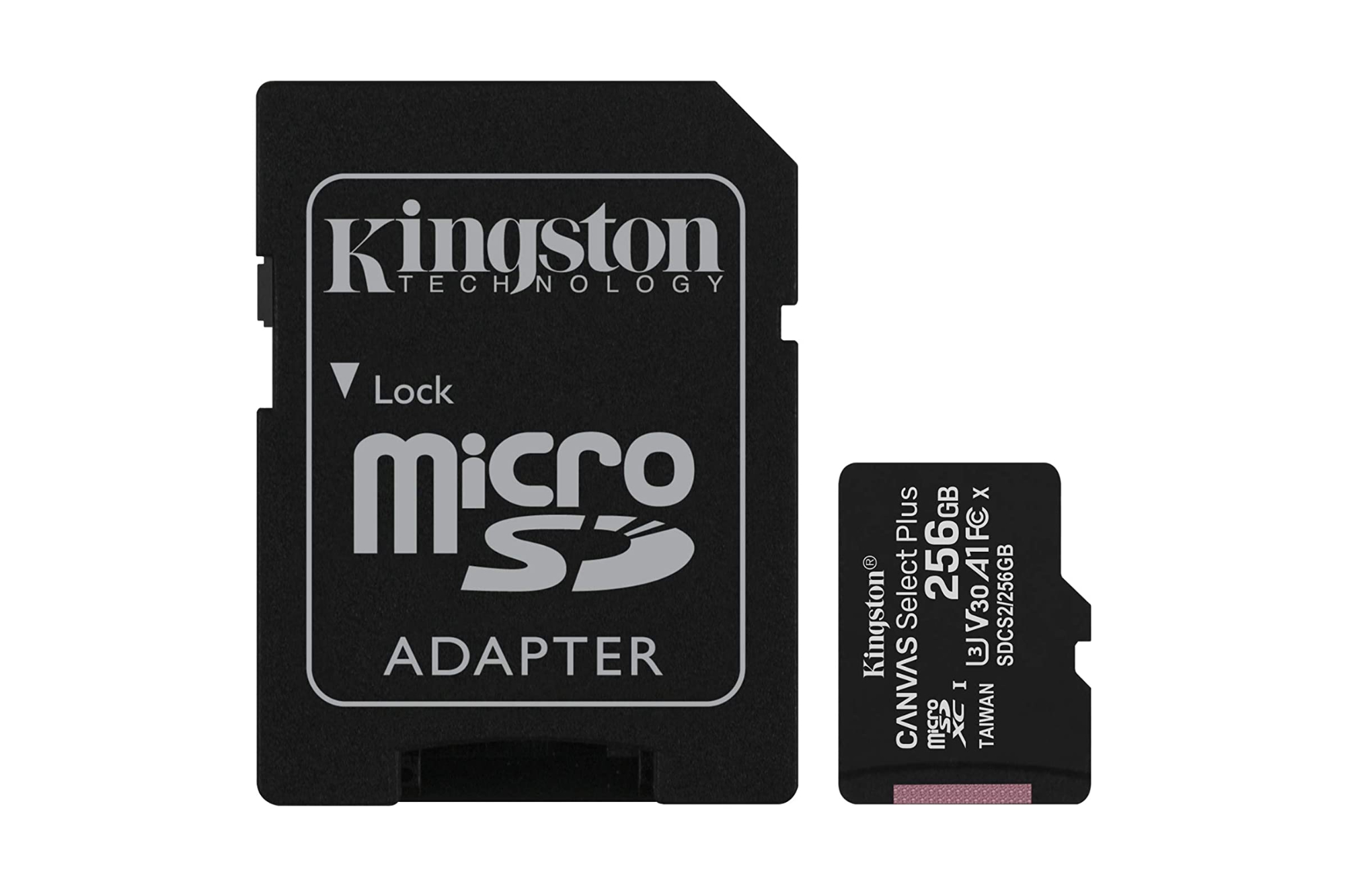 Lot de 2 cartes micro SD Giga 64 Go, caméra Plus, compatible