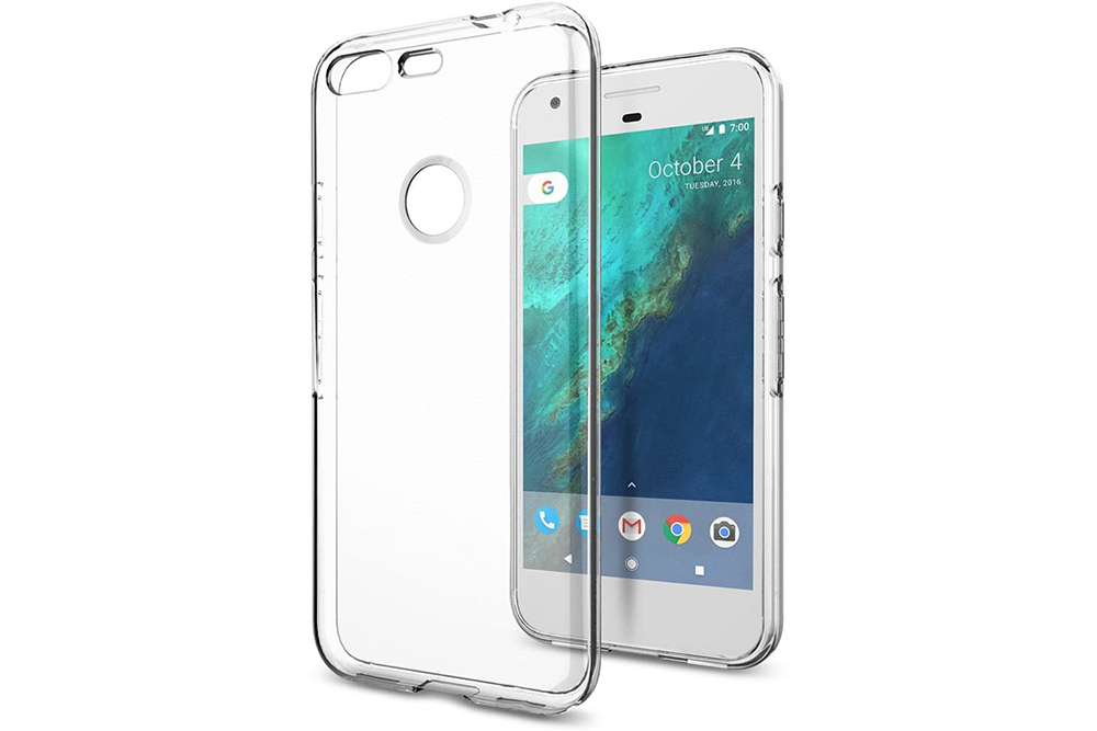 For Google Pixel 7a Case, Clear Gel Phone Cover & Glass Screen