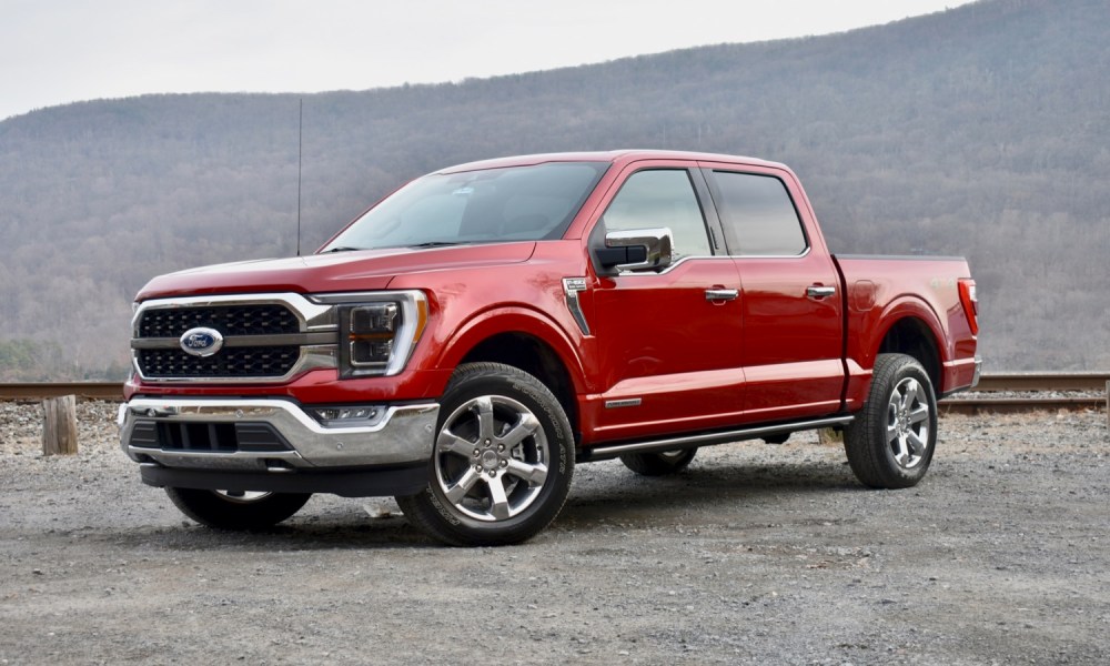 2021 ford f 150 review front three quarter