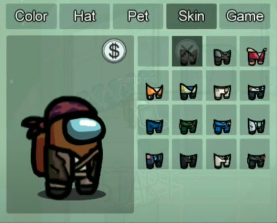 among us skin hat