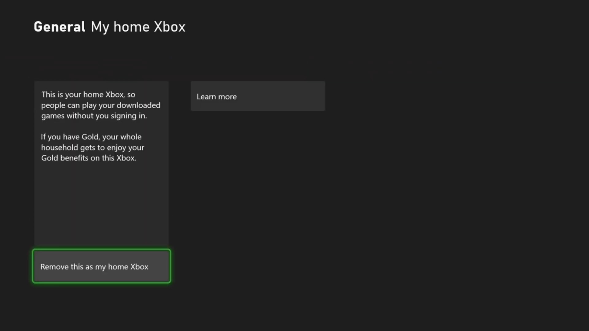 How to change home xbox sale one