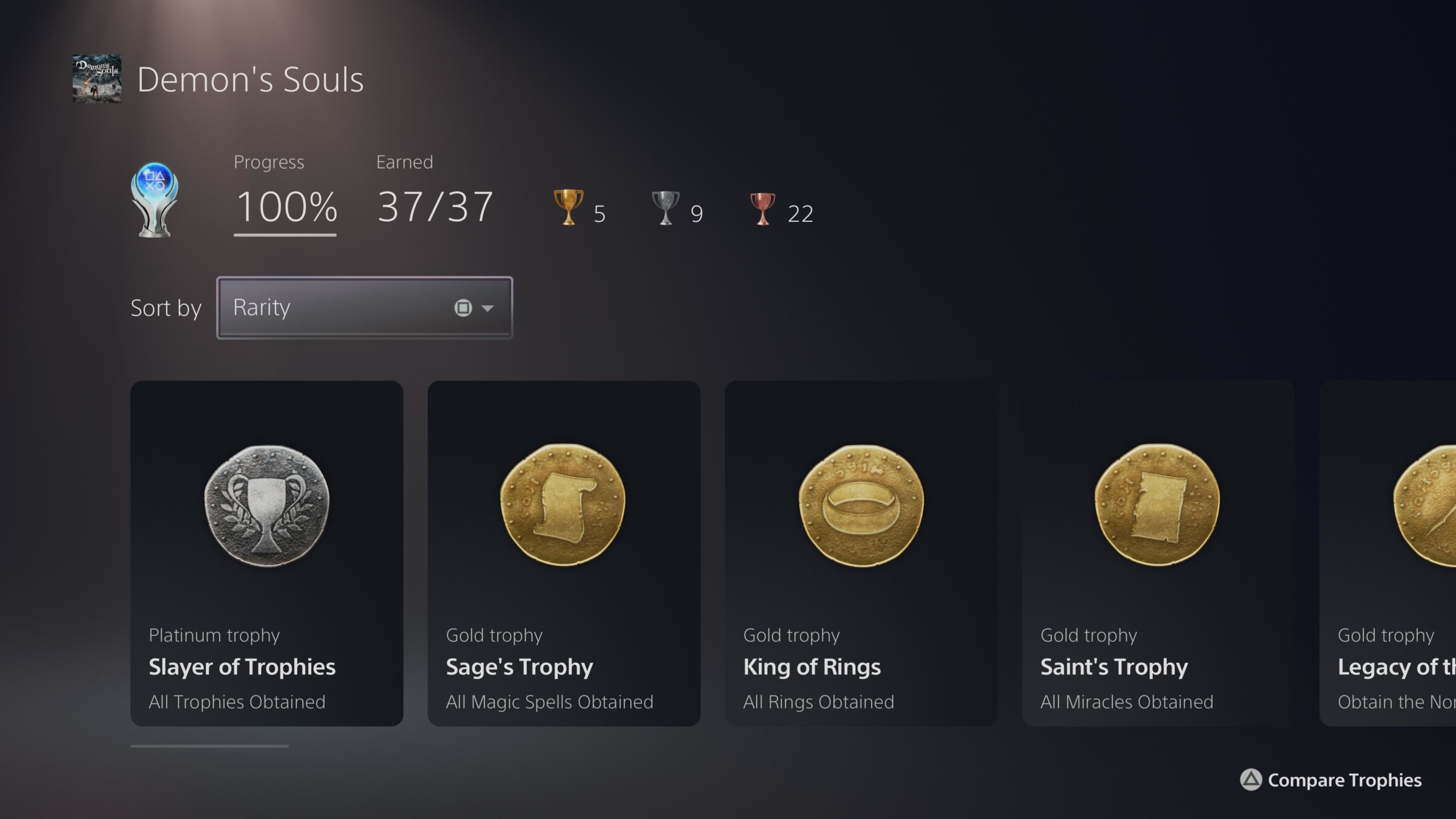 Ps4 new deals trophy system