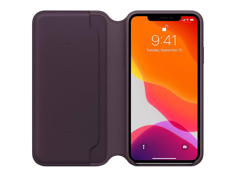 Apple - iPhone 11 Pro Leather Folio - Black