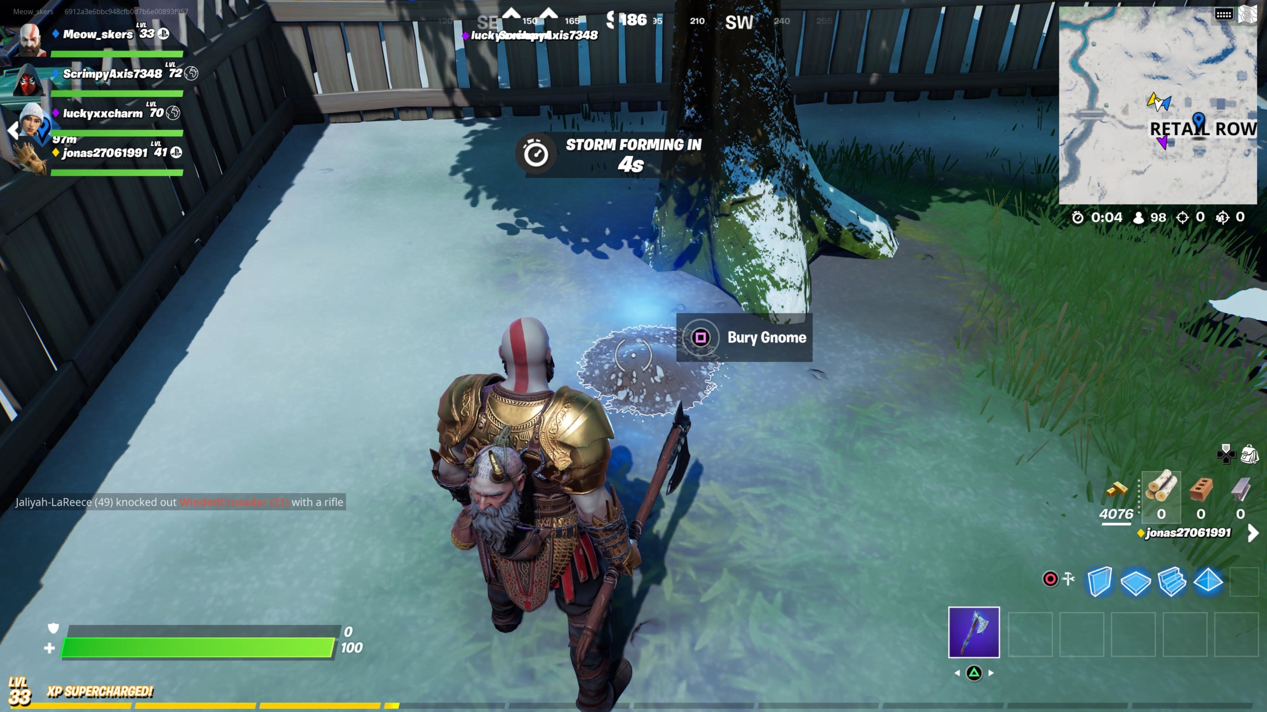 Fortnite Season 5 Week 5 Challenge Bury Gnomes in Pleasant Park