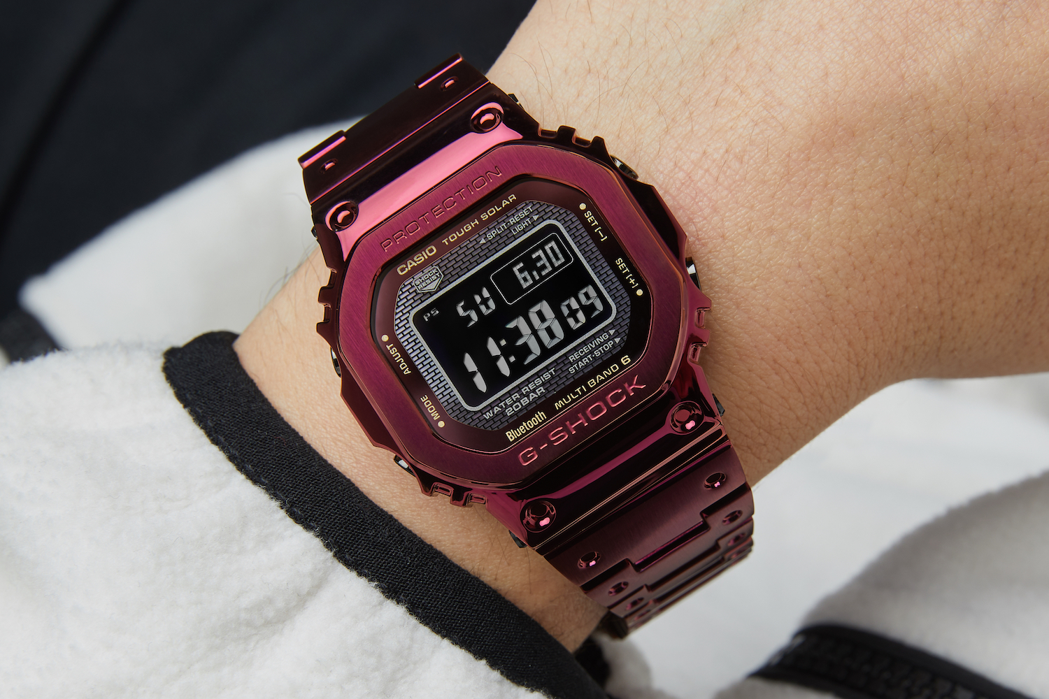 New Ion Plated Metal G Shock B5000 Looks Stunning in Red Digital