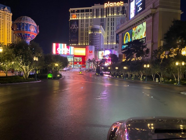The Las Vegas strip, abandoned
