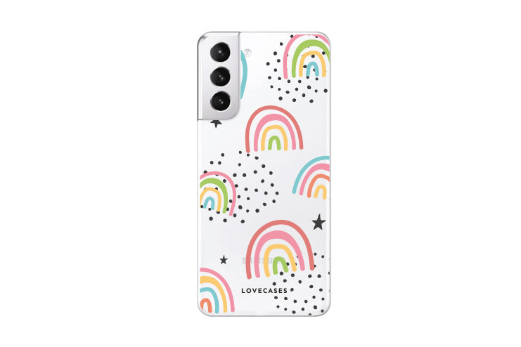 LoveCases Abstract Rainbow Gel Case - For iPhone 14 Plus