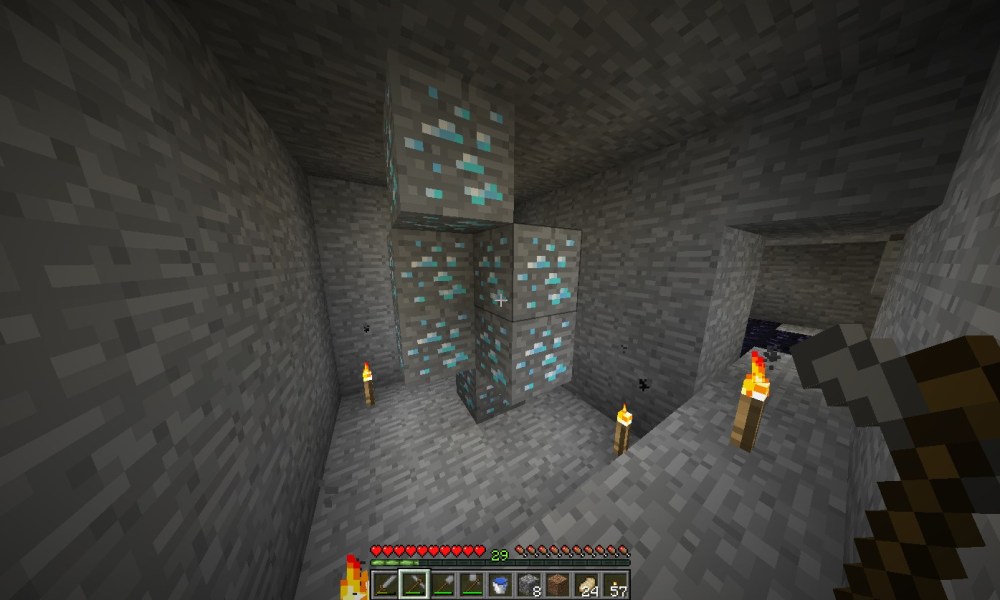 where are diamonds in minecraft 2