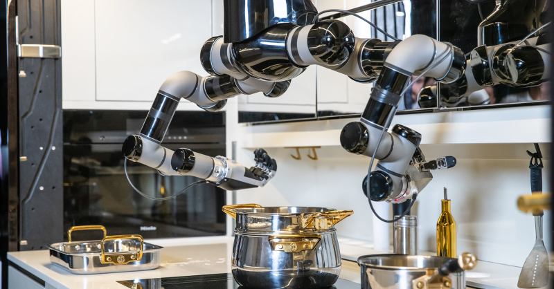 Futuristic Kitchen. Michelin star food in your kitchen, by Prim Wong, Super AI Engineer