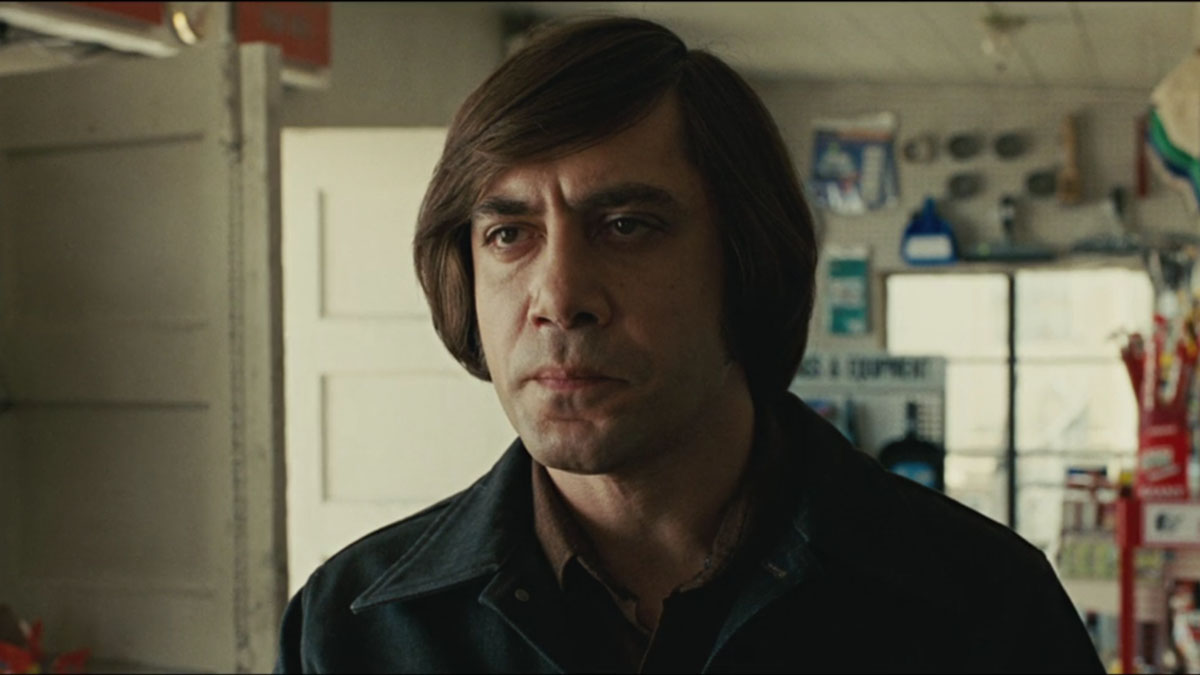 Javier Bardem dans No Country For Old Men.