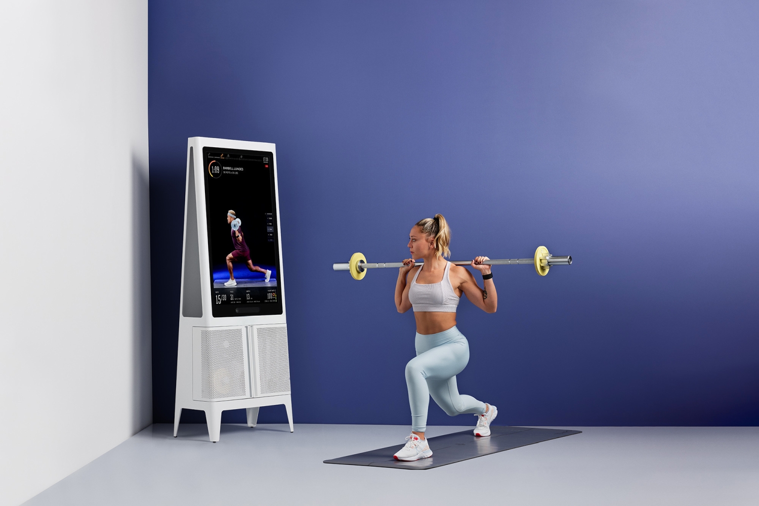 Home workout mirror with weights hot sale