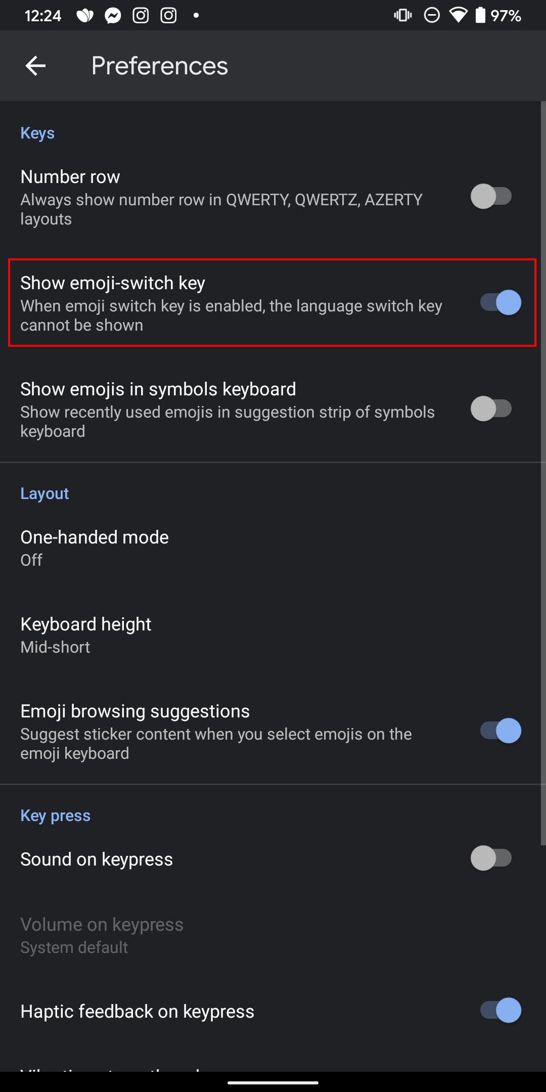 update keyboard emoji